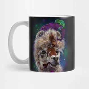 Lama and chameleon Mug